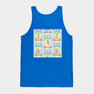 Tropical Damask Tank Top